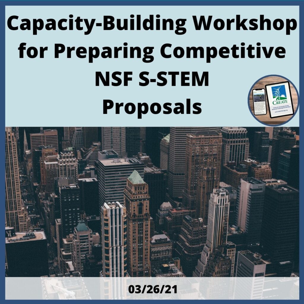 View the News Post, "Capacity Building Workshop for Preparing Competitive NSF-STEM Proposals" - 3/26/21