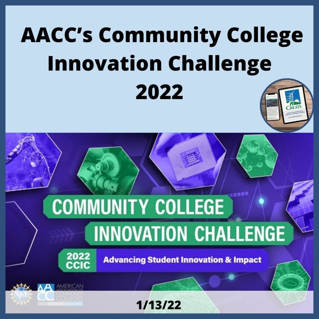 View the News Post, "AACC's Community College Innovation Challenge 2022" - 1/13/22