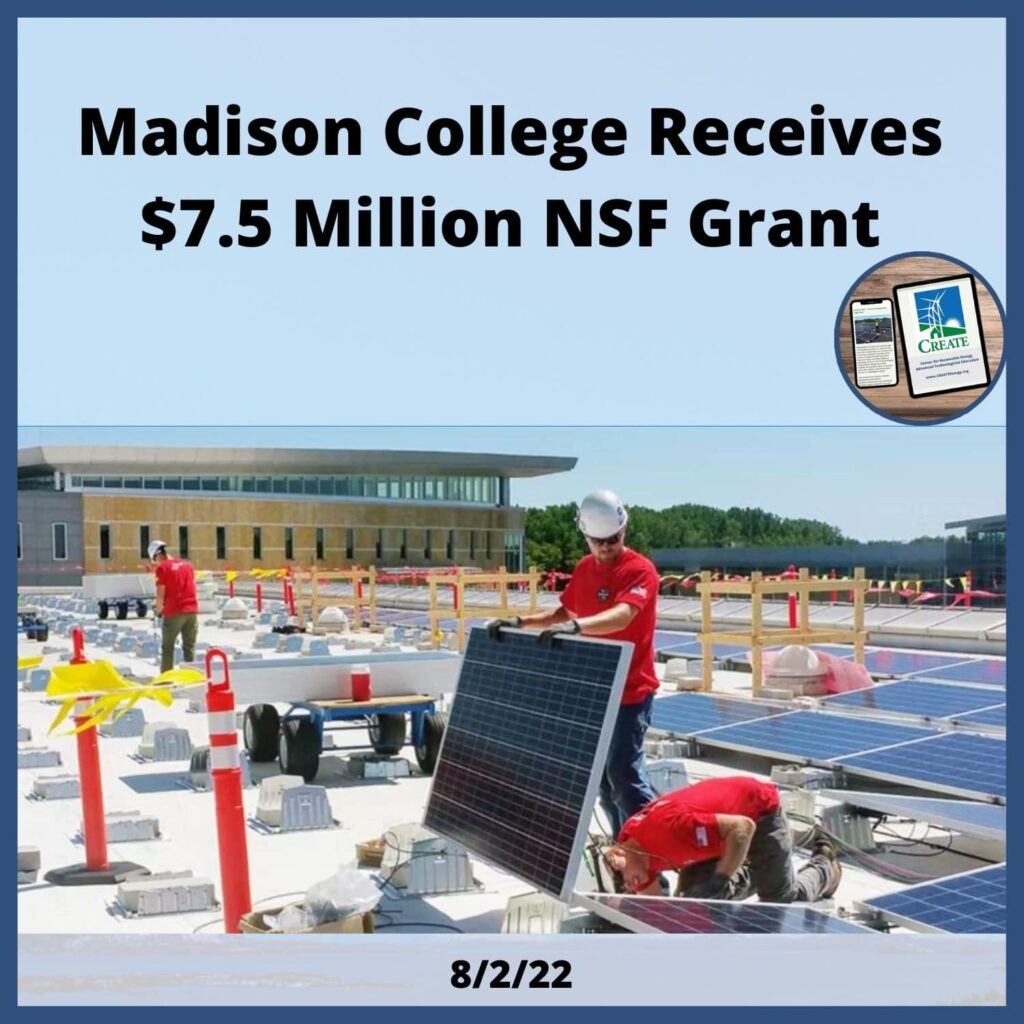 Madison College Receives $7.5 Million NSF Grant