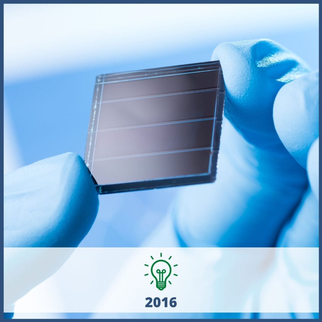 View 2016 CREATE Student Poster Presentation, "Development of Lead-Free Perovskite Solar Cells for undergraduate laboratory instruction"