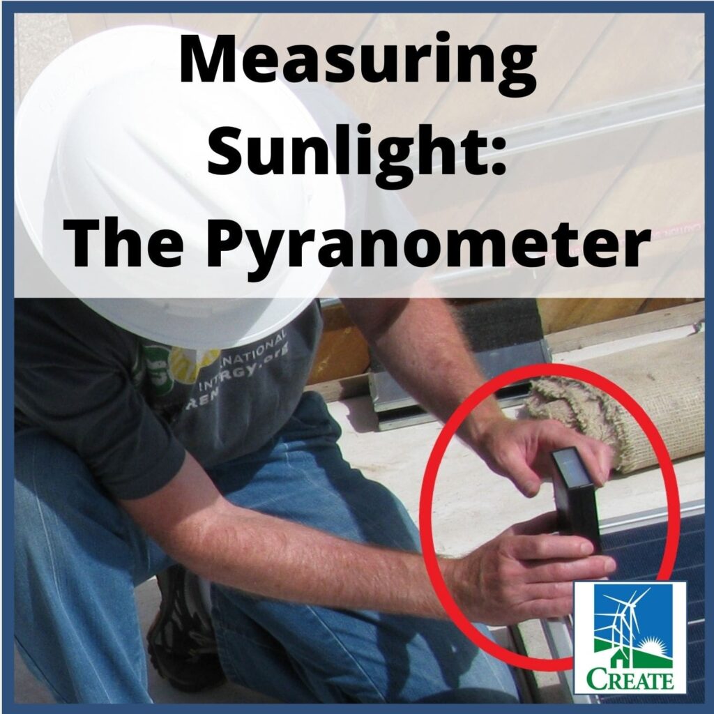 Renewable Energy Lesson Plan - Measuring Sunlight: The Pyranometer - CREATE