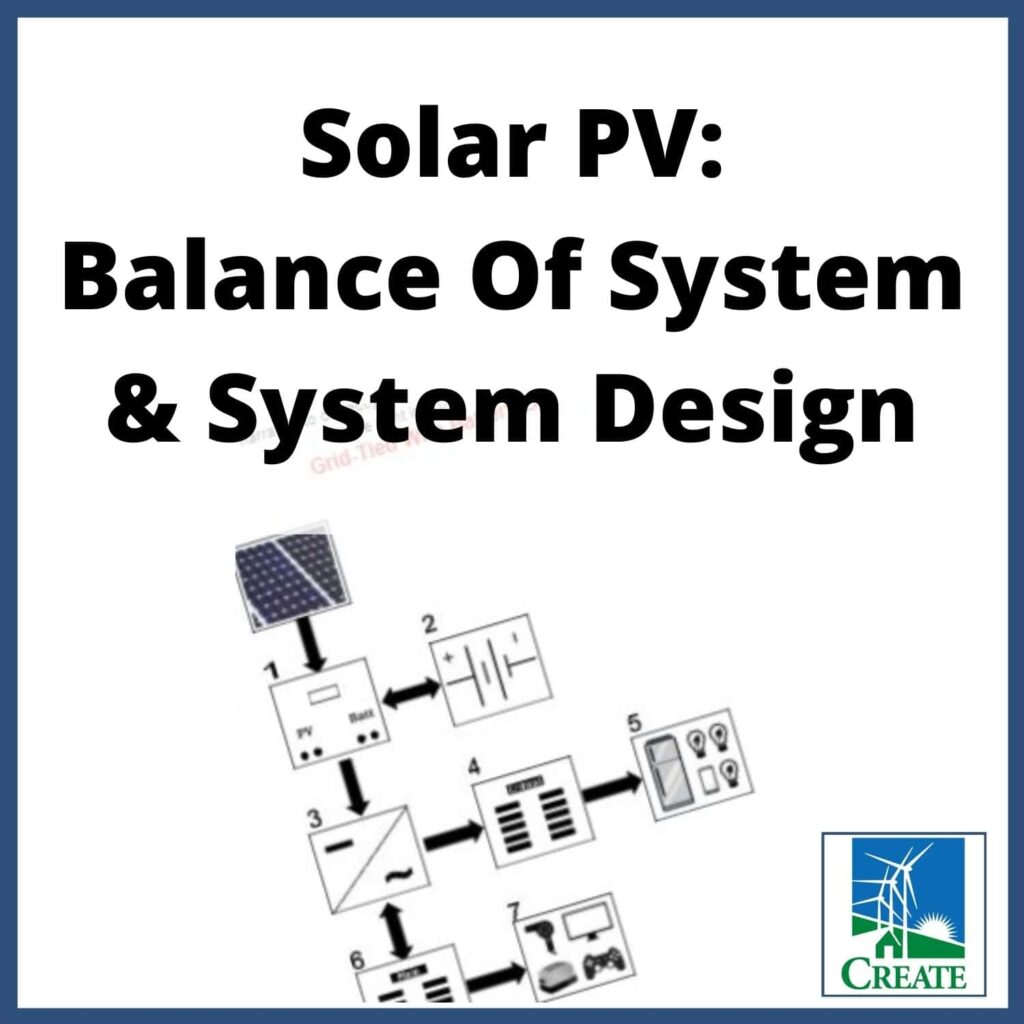 Renewable Energy Lesson Plan - Solar PV: Balance of System & System Design - CREATE