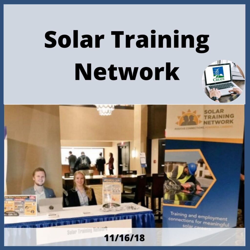 Solar Training Network Webinar - 11/16/18