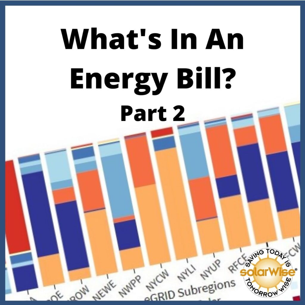 Renewable Energy Lesson Plan - What's In An Energy Bill? Part 2