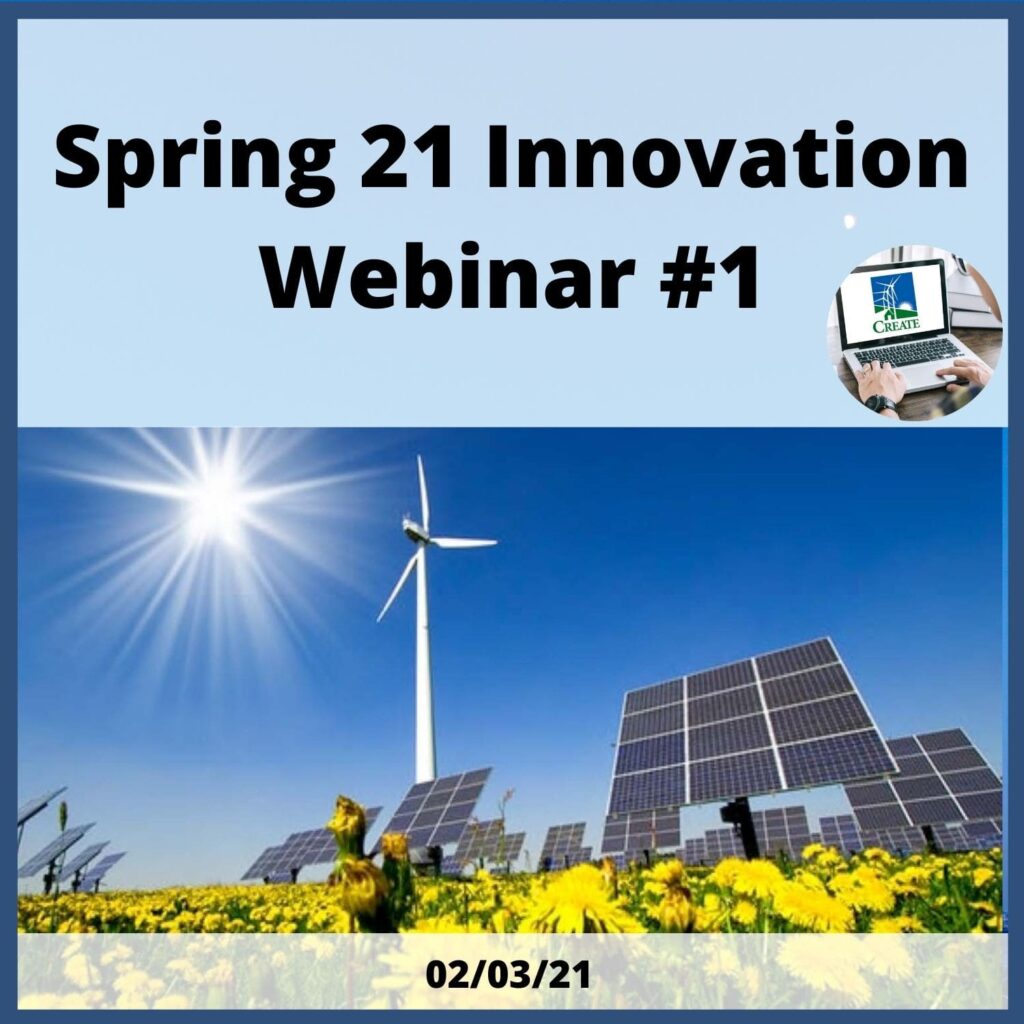 Spring 21 Innovation Webinar #1 - 2/3/21
