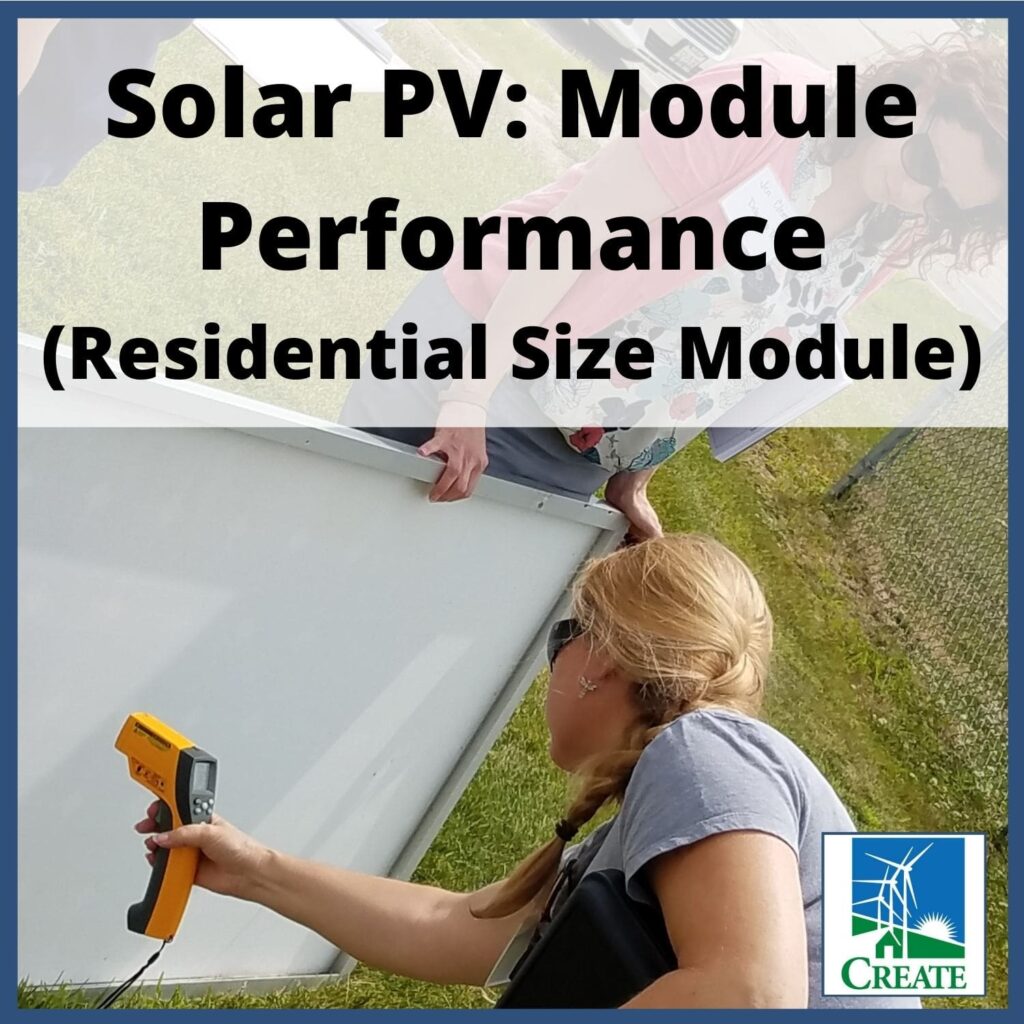 Solar PV: Module Performance - Residential Size Module