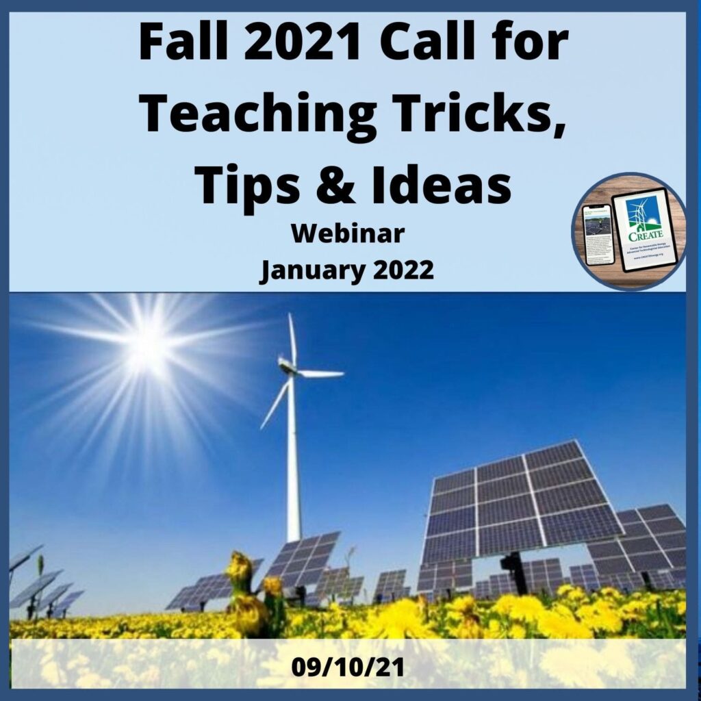 View the News Post, "Fall 2021 Call for Teaching Tricks, Tips & Ideas" - 9/10/21