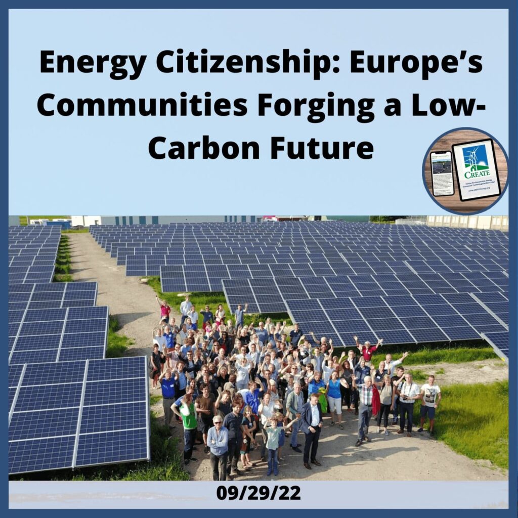 Energy Citizenship: Europe's Communities Forging a Low-Carbon Future