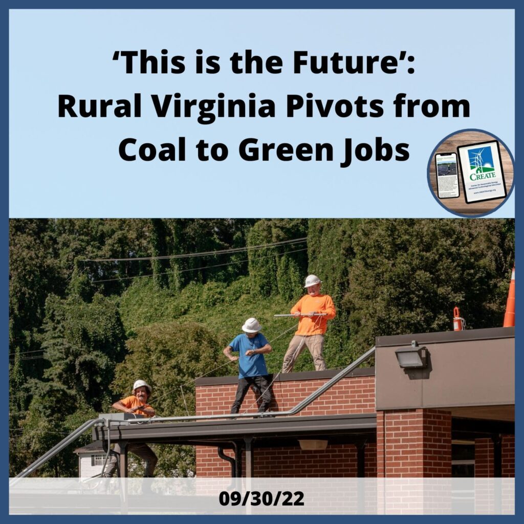 This is the Future: Rural Virginia Pivots from Coal to Green Jobs