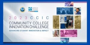 Community College Innovation Challenge 2023 Colored tiles Student presentations