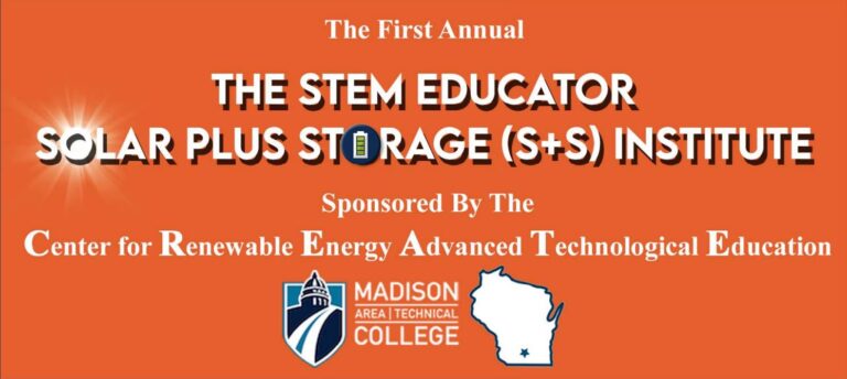 Solar Plus Storage Institute and Madison College Logo