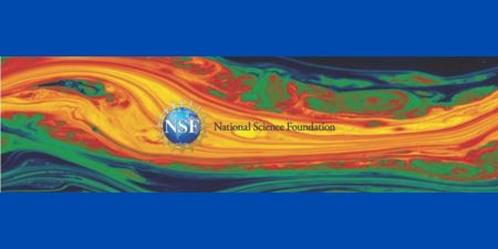 National Science Foundation logo with swirling colors
