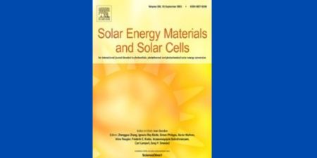 Cover of Solar Energy and Materials and Solar Cells Volume 262