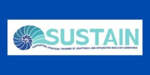 SUSTAIN Logo Blue Background