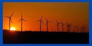 Wind Turbines and the sunset