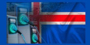 Iceland Flag and Electric Chargers