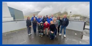 CREATE Group photo at Hellisheidi geothermal power plant in Iceland.