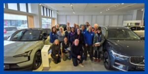 CREATE group photo at Brimborg Auto Imports and Distribution, a leading company in Iceland's energy transition for EV road transport.