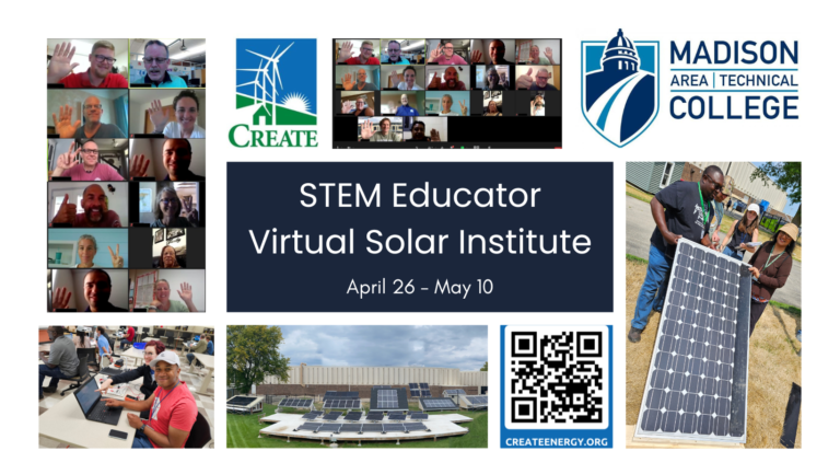 CREATE STEM Educator Virtual Solar Institute April 26- May 10