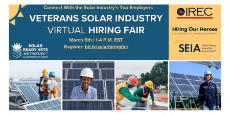 Veterans Virtaul Hiring Fair - March 5th 1-5PM EST Collage