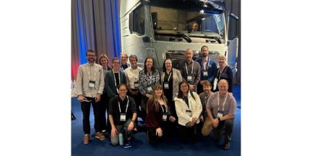 CREATE Faculty delegation at Nordic EV Summit with EV Semi Truck