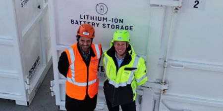 From the left: Jon Emil Furuseth, Head of Business Area Batteries Stena Recycling Norway, Stian Thrane, Head of Communications for the Norwegian Nissan importer