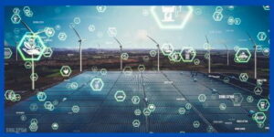 Energy systems and AI icons