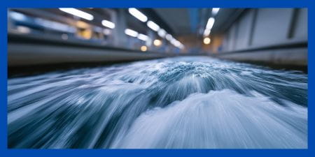 Water running through system