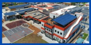 School with solar panels